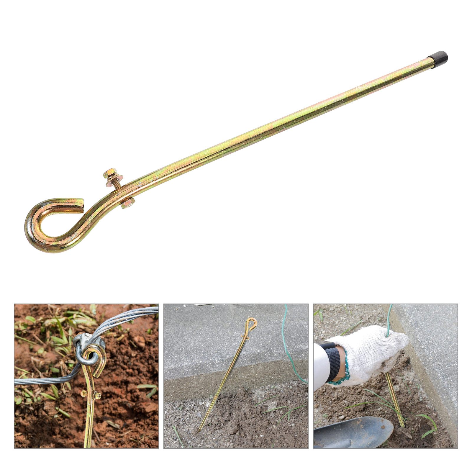 Earthing Grounding Rod - 1Set Portable Electrical Ground Rod Copper