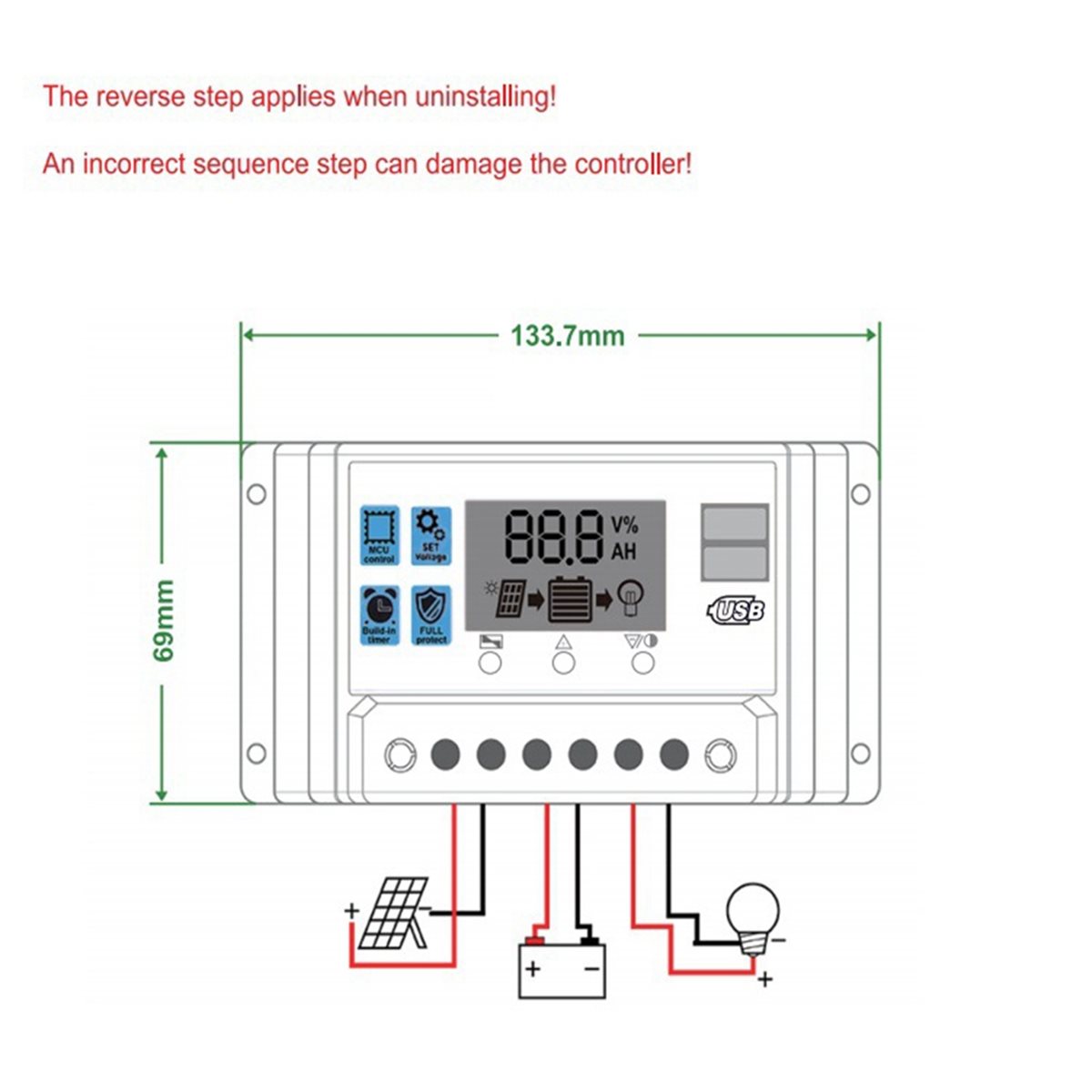 Dynamic 20A PWM Solar Charge C - Pwm Charge Controller reseña y precio