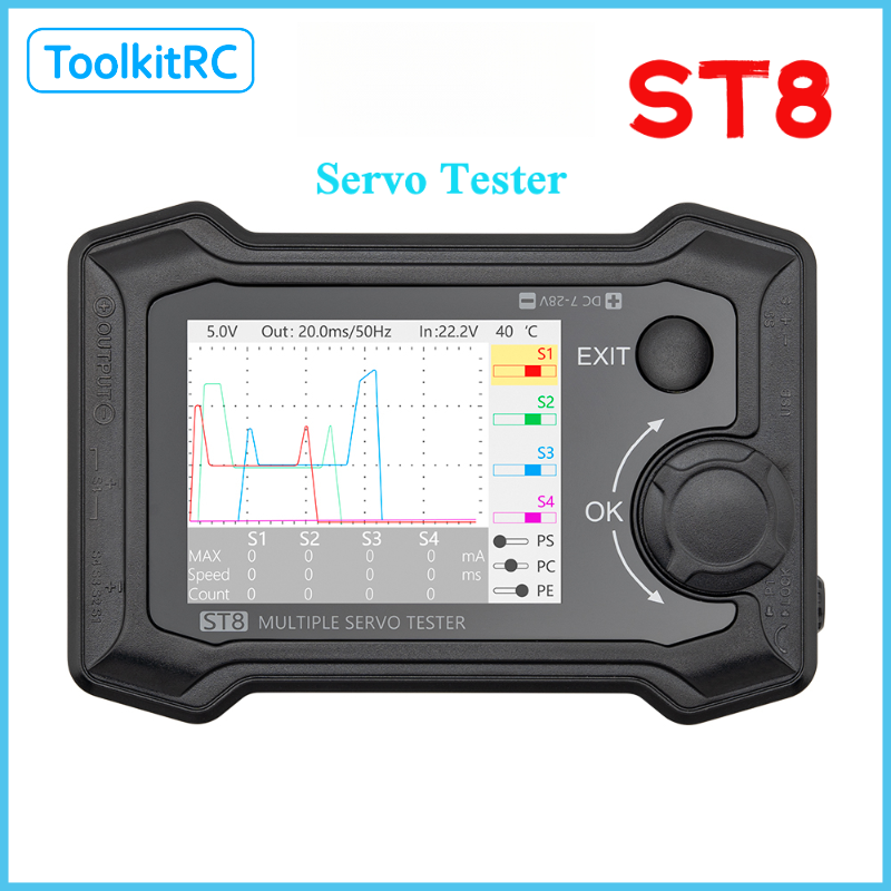 ToolkitRC ST8 8-Channel Servo  - Pwm Charge Controller reseña y precio