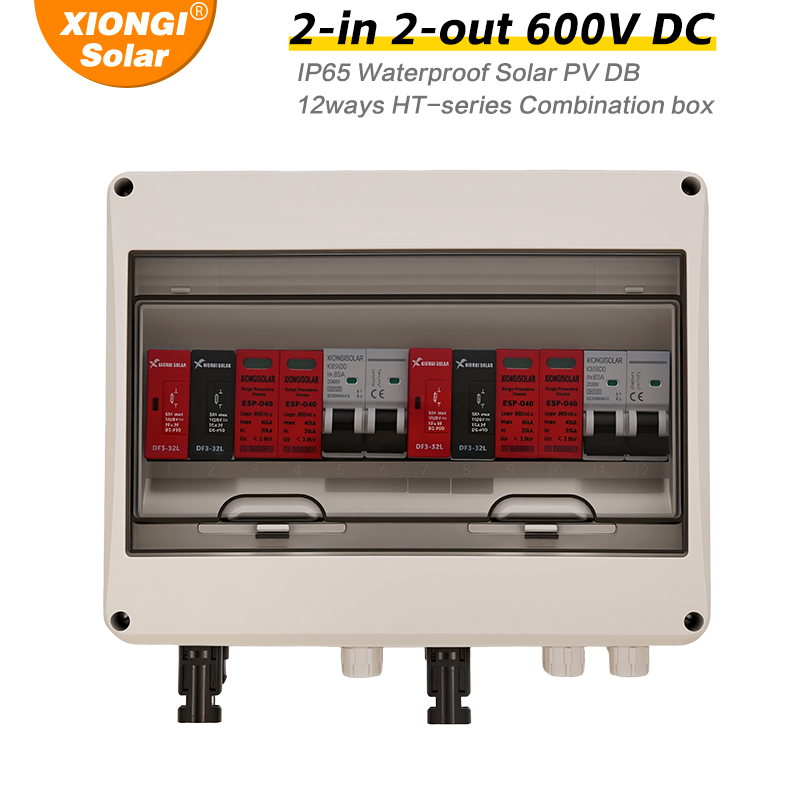 XIONGISOLAR 2 in 2 out DC 600V - Solar Combiner Box reseña y precio
