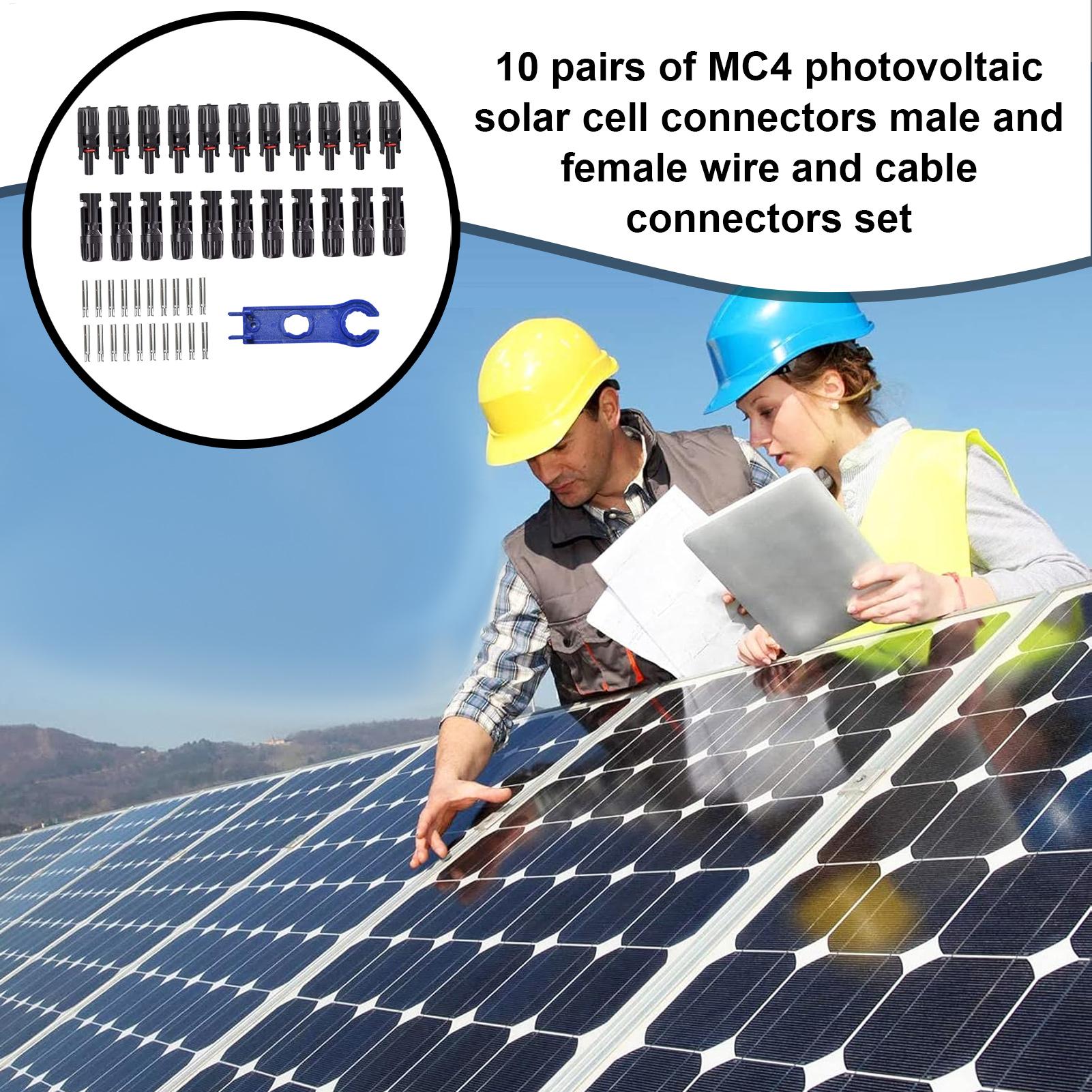 10Pair MC4 Photovoltaic Solar  - Solar Cable Mc4 Connector reseña y precio