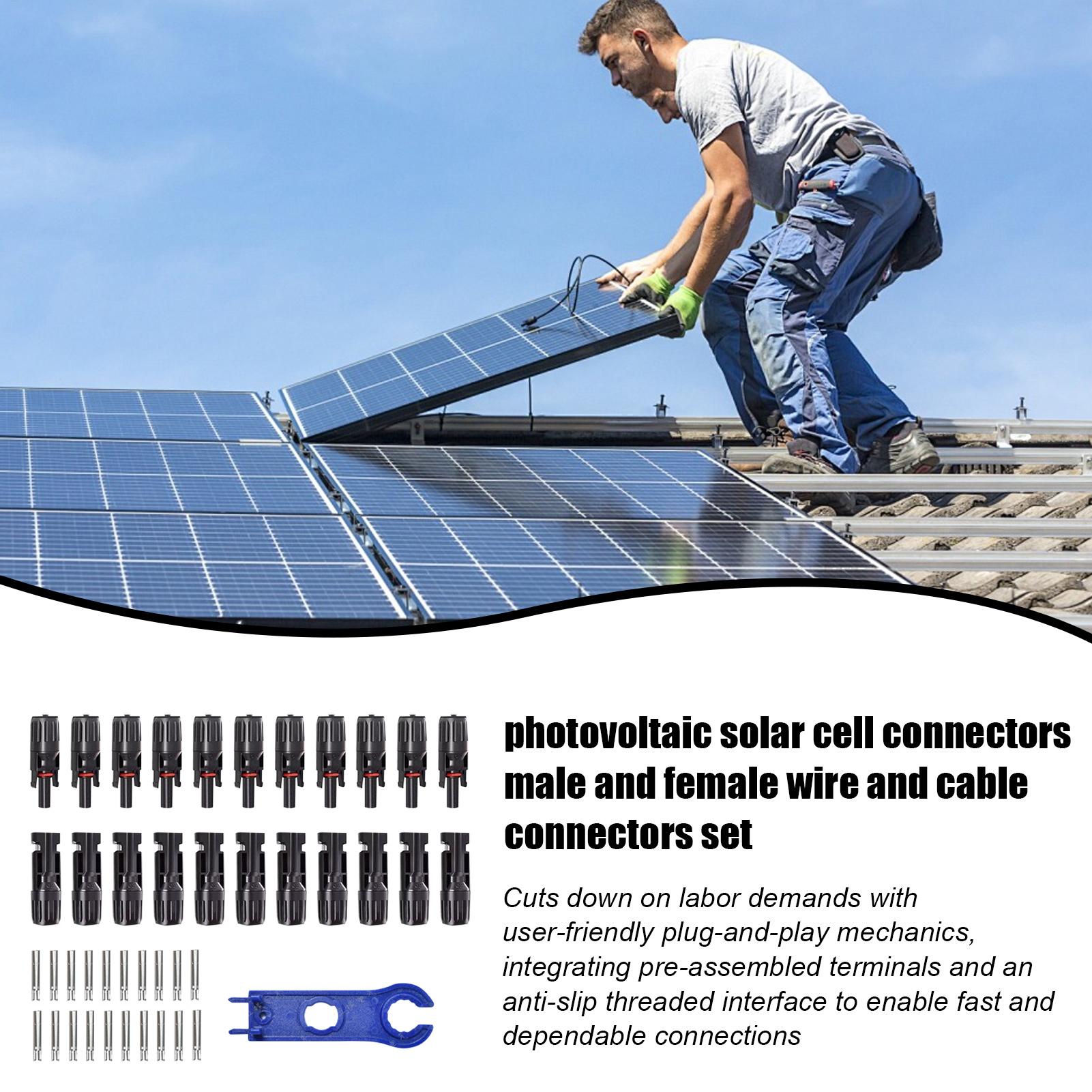 10Pair MC4 Photovoltaic Solar  - Solar Cable Mc4 Connector reseña y precio