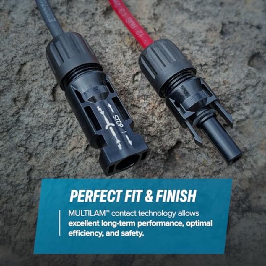 TEMCo Solar Panel Extension Ca - Solar Cable Mc4 Connector reseña y precio