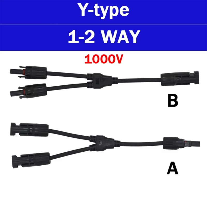 MC4 parallel branch solar conn - Solar Cable Mc4 Connector reseña y precio