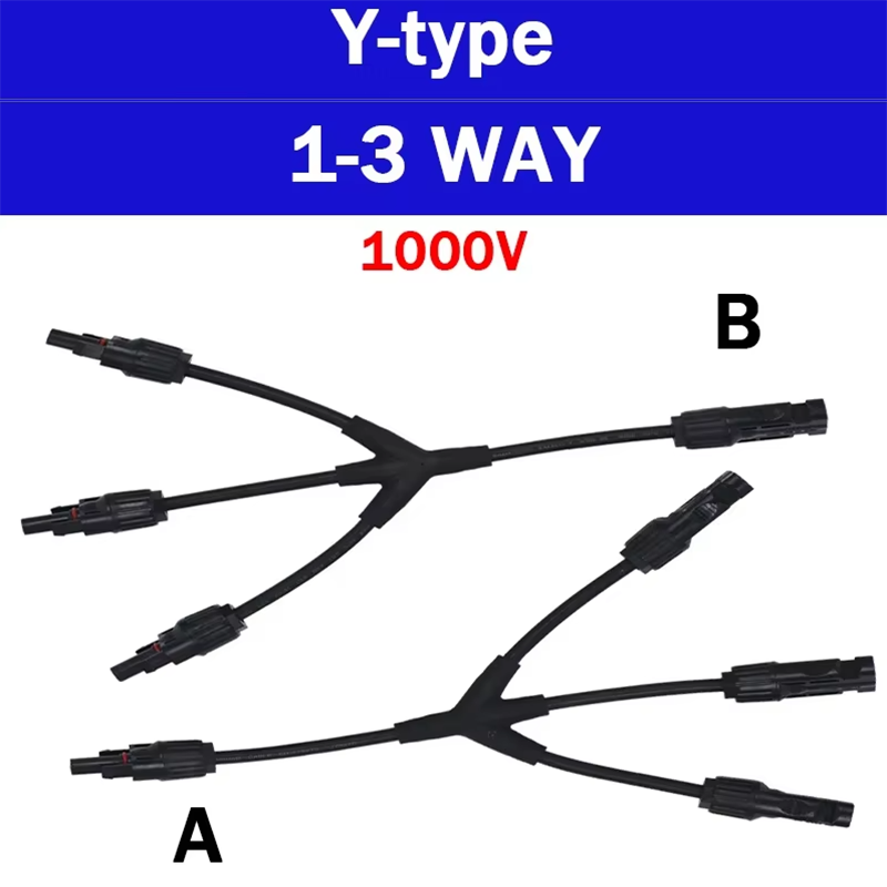 MC4 parallel branch solar conn - Solar Cable Mc4 Connector reseña y precio