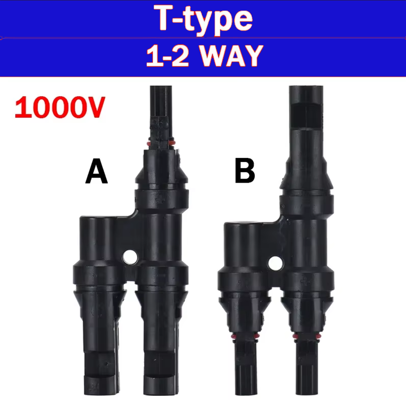MC4 parallel branch solar conn - Solar Cable Mc4 Connector reseña y precio