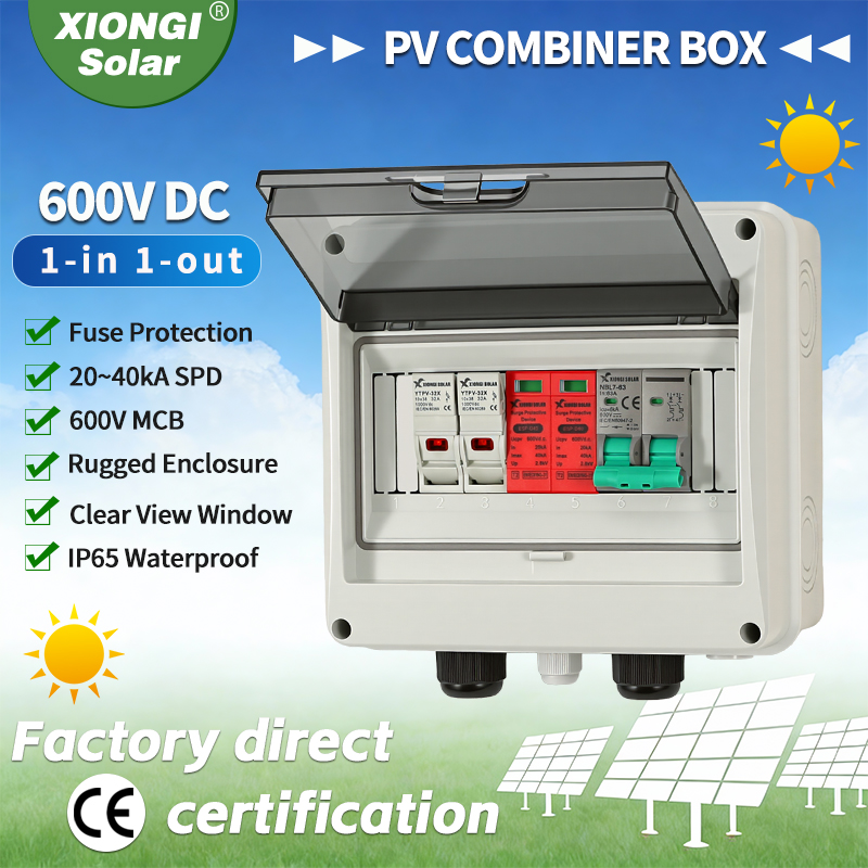 1 PCS Solar photovoltaic PV DC - Solar Combiner Box reseña y precio