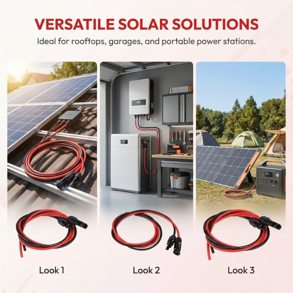 Reliable 2.5mm² Solar Cable 1m - Solar Cable Mc4 Connector reseña y precio