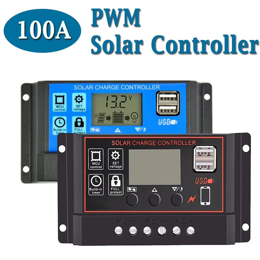 PWM Controller 100A 12V 24V Au - Pwm Charge Controller reseña y precio