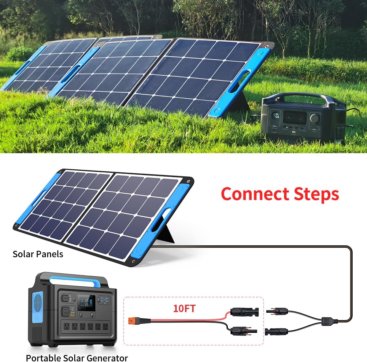10AWG 10FT Solar to XT60i Cabl - Solar Cable Mc4 Connector reseña y precio