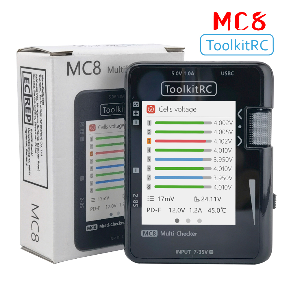 ToolkitRC MC8 SC100 Mini Size  - Pwm Charge Controller reseña y precio