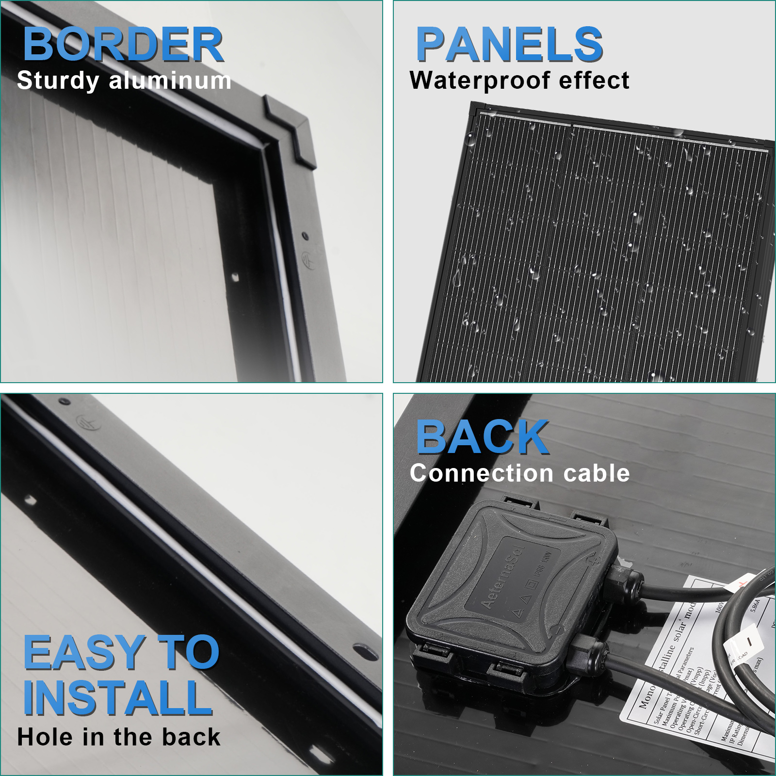 Off-Grid 200W 12V Solar Panel  - Solar Combiner Box reseña y precio