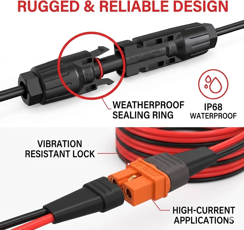 Superbat 12AWG 10FT Solar to X - Solar Cable Mc4 Connector reseña y precio