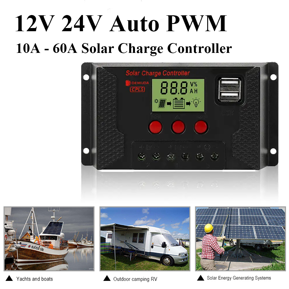Solar Charge Controller 12V 24 - Pwm Charge Controller reseña y precio