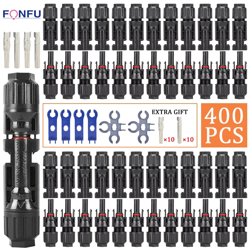 10/20/50/100/300/400PCS Photov - Solar Cable Mc4 Connector reseña y precio