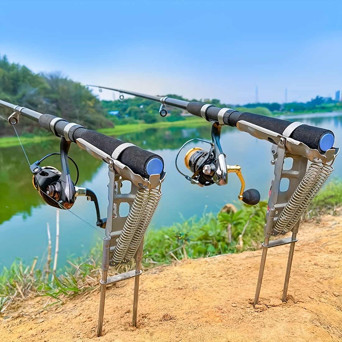 Automatic Spring Fishing Rod H - Earthing Grounding Rod reseña y precio