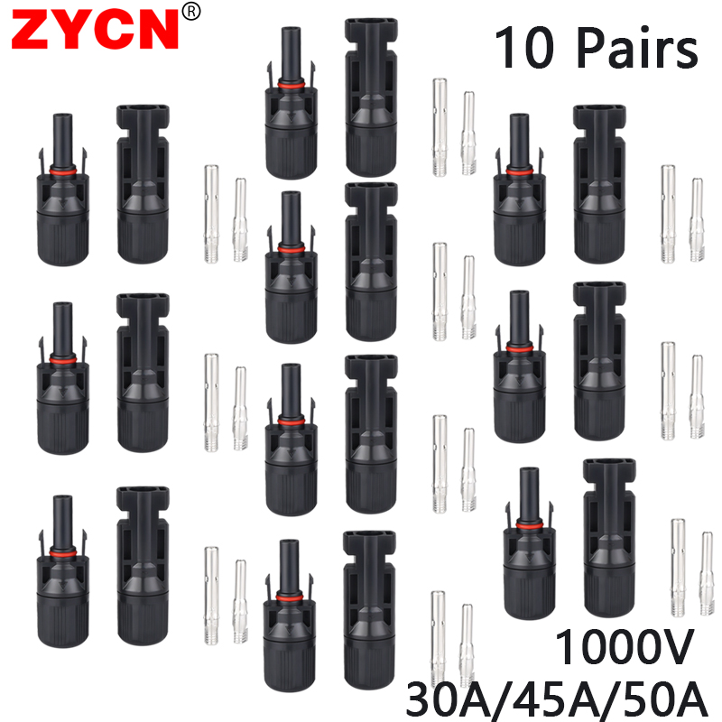 10Pairs IP68 Photovoltaic Sola - Solar Cable Mc4 Connector reseña y precio