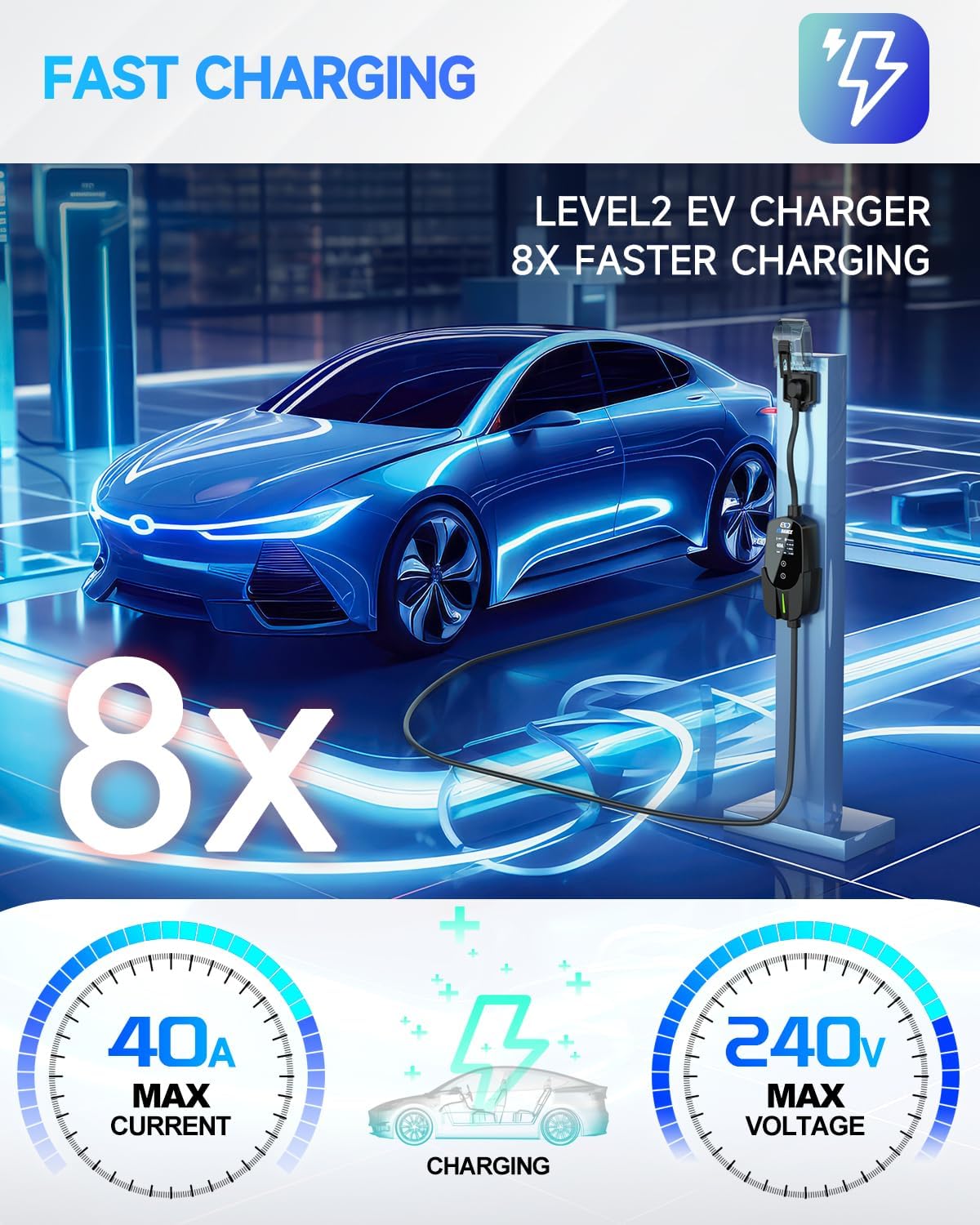 EVDANCE Portable EV Charger fo - Ev Charger Wallbox reseña y precio