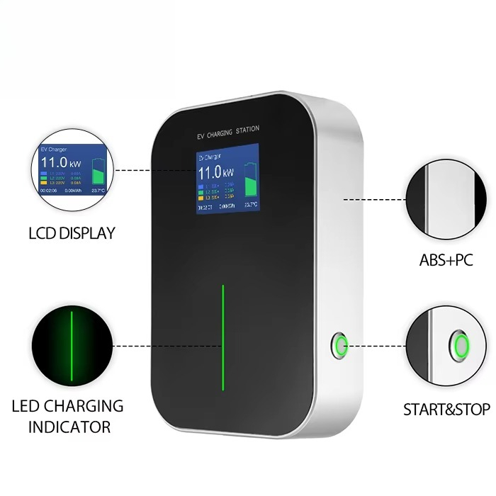 OEM Mode 3 16A 3 Phase 11KW Ch - Ev Charger Wallbox reseña y precio