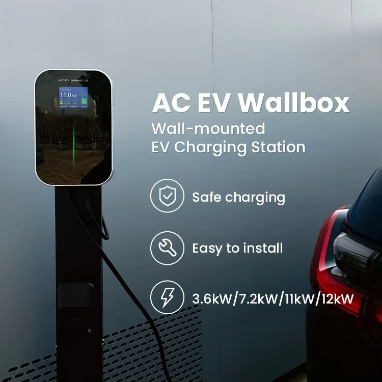 OEM Mode 3 16A 3 Phase 11KW Ch - Ev Charger Wallbox reseña y precio