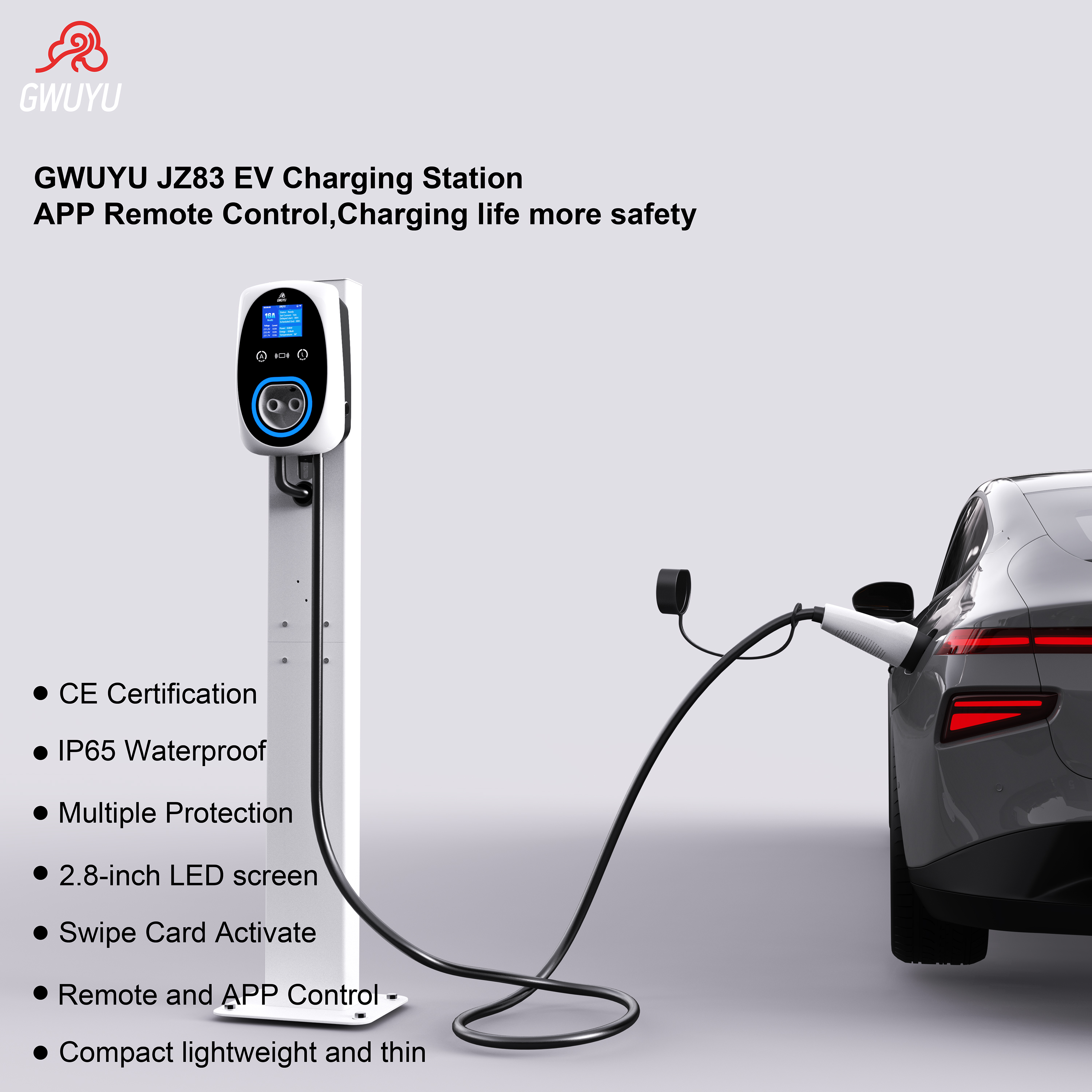 GWUYU EV Charger 32A 7.6KW Ele - Ev Charger Wallbox reseña y precio