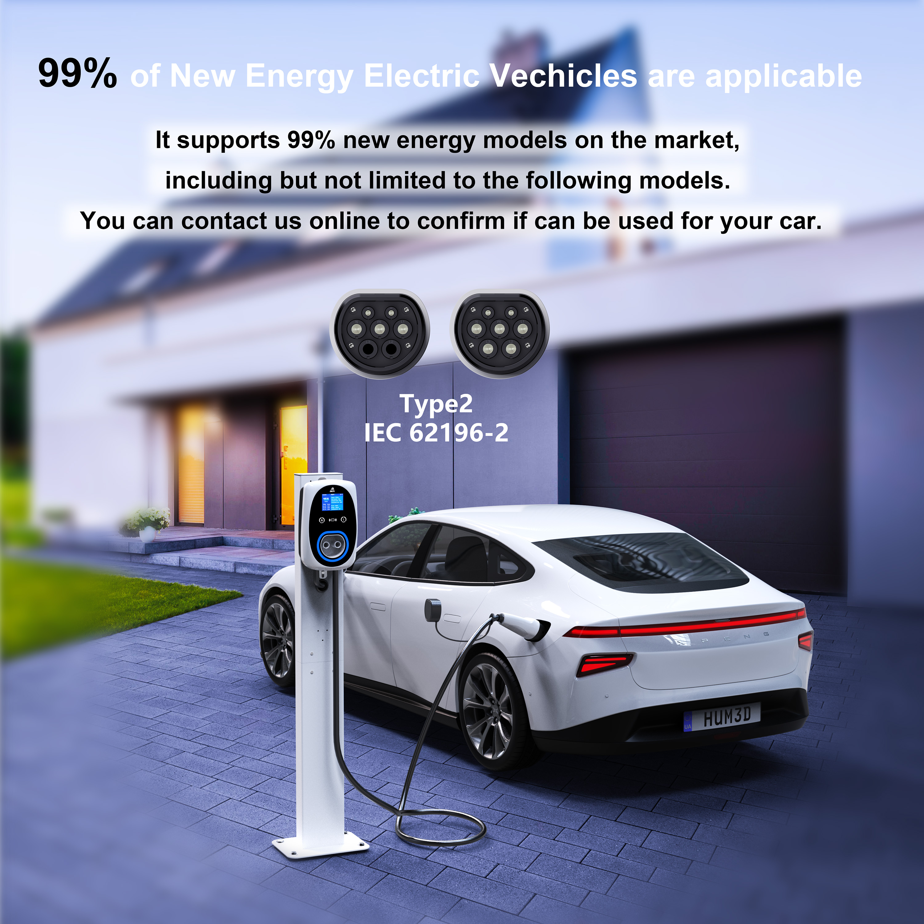 GWUYU EV Charger 32A 7.6KW Ele - Ev Charger Wallbox reseña y precio