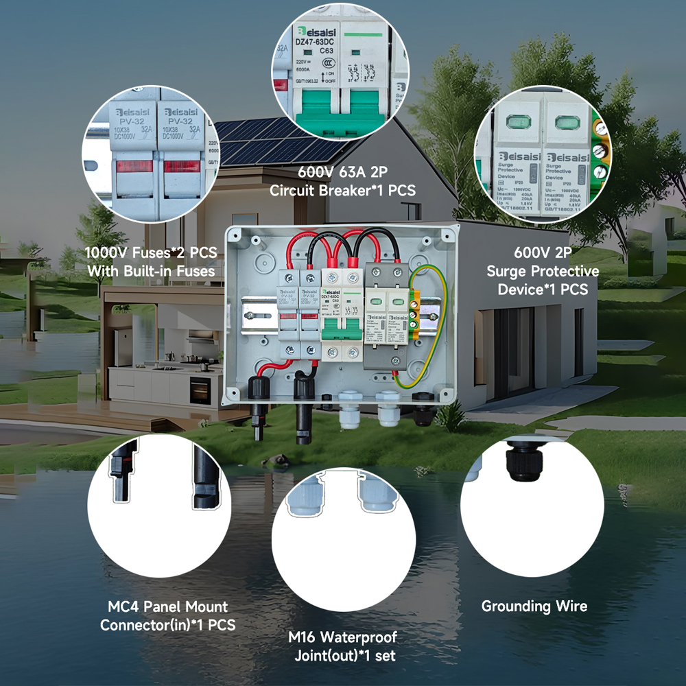 1 input 1 out Solar photovolta - Solar Combiner Box reseña y precio