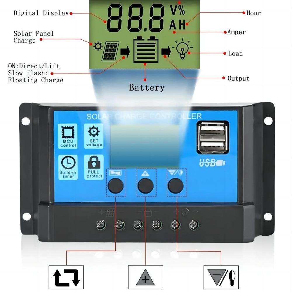 Solar Panel Charge Controller  - Pwm Charge Controller reseña y precio