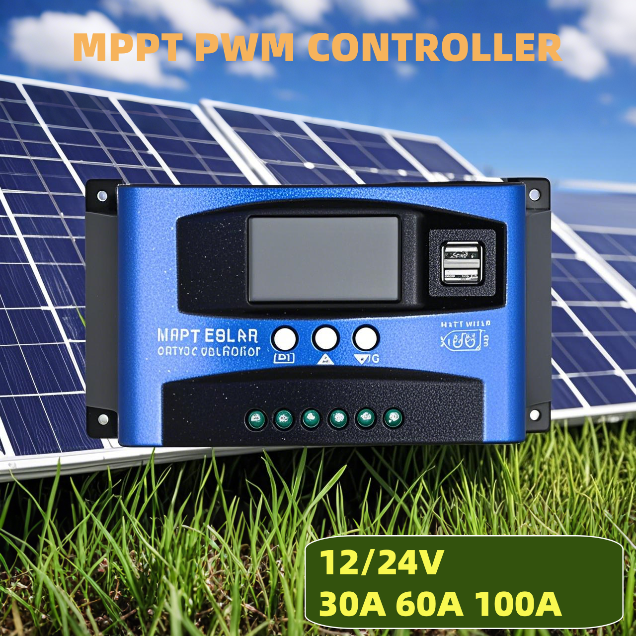 MPPT PWM 12V 24V Solar Charge  - Pwm Charge Controller reseña y precio