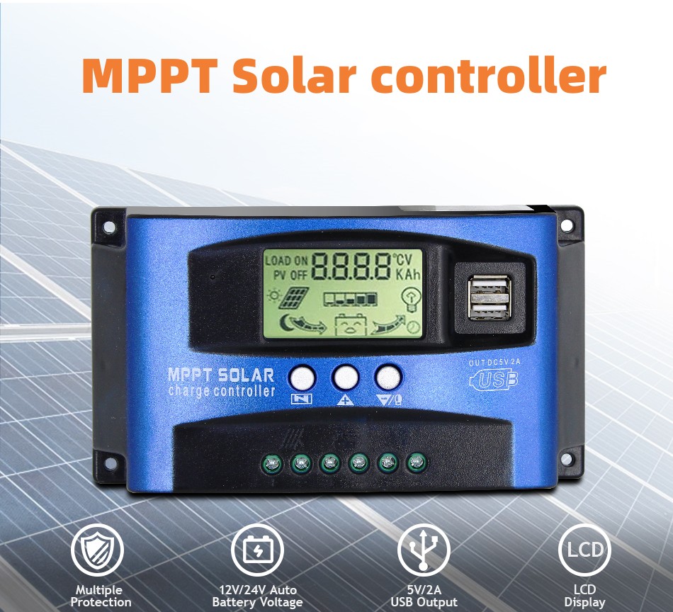 MPPT PWM 12V 24V Solar Charge  - Pwm Charge Controller reseña y precio
