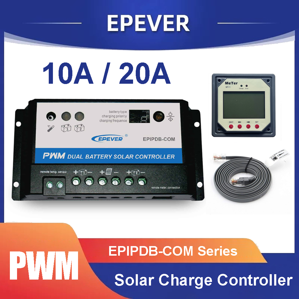 EPever 20A 10A Dual Battery So - Pwm Charge Controller reseña y precio